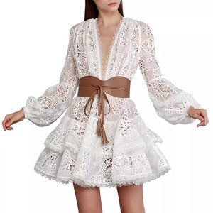 NEW Bronx and Banco Adele Ruffled Mini Dress